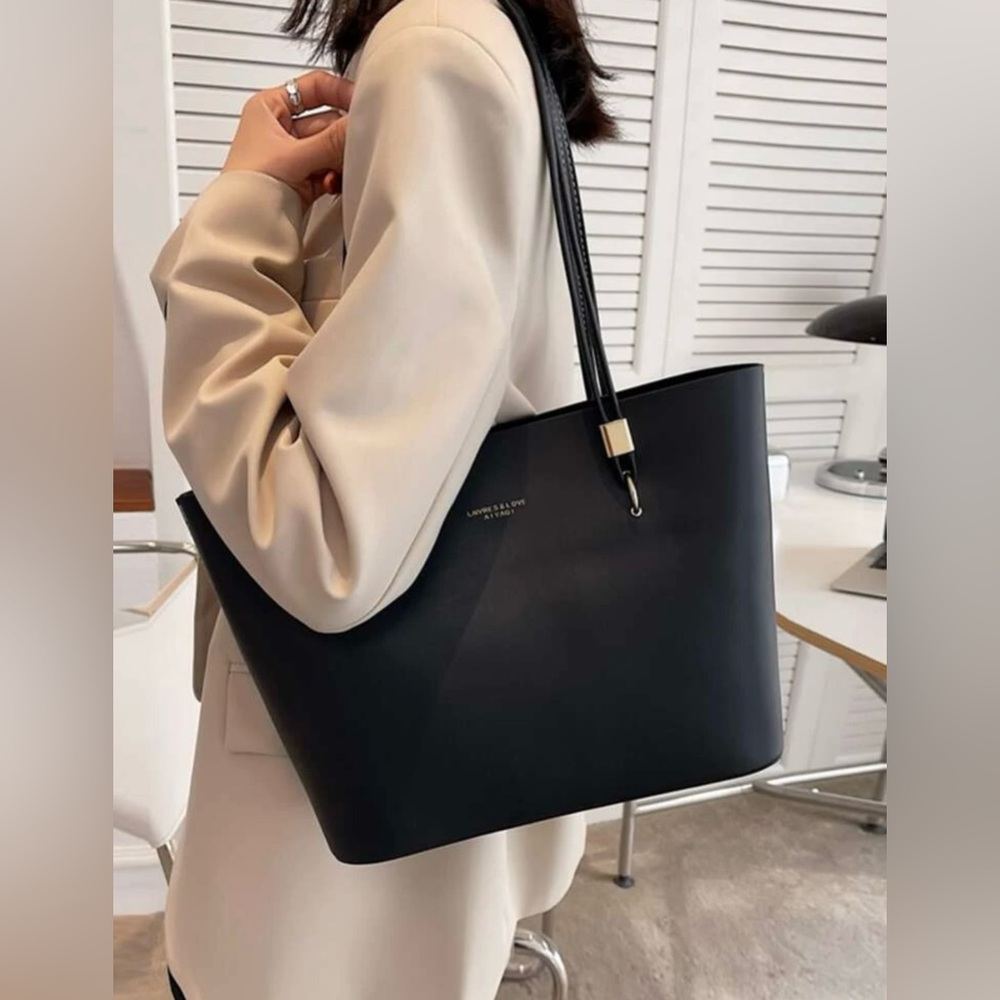 Women's Solid Color Versatile Handbag, Minimalist… - image 2